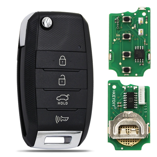 KeyDIY Universal KIA Style Remote Flip With Key 3+1 Buttons B19-4