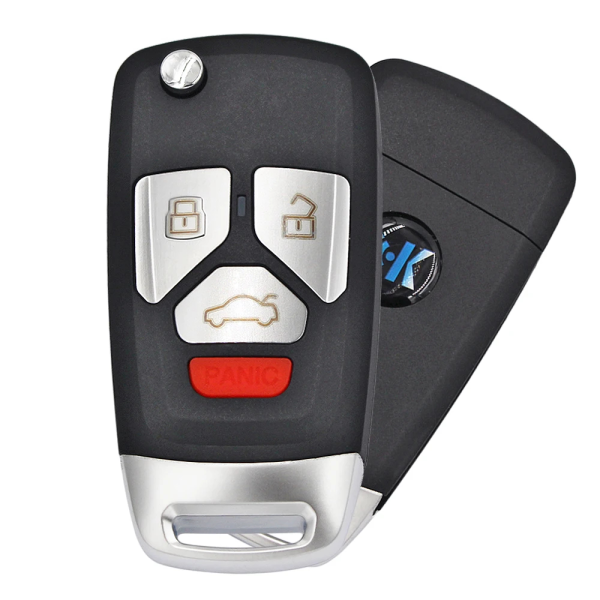 KeyDIY Universal Audi Style Remote Flip With Key 3+1 Buttons B27-4