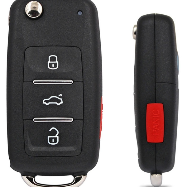 KeyDIY Universal VW Style Remote Flip Key With 3+1 Buttons NB08-4