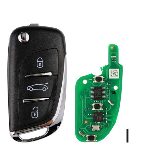 VVDI XNDS00EN DS-Style Universal Wireless Remote Flip Key With 3 Buttons